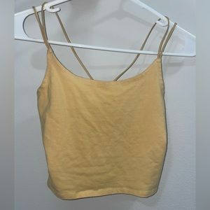 Yellow crop tank